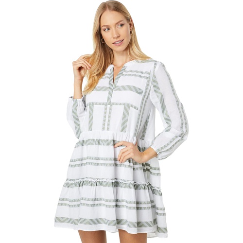  Vineyard Vines Breezy Tiered Jacquard Dress