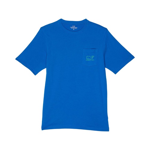  Vineyard Vines Kids Short Sleeve Glow Vintage Whale Pocket Tee (Toddler/Little Kids/Big Kids)