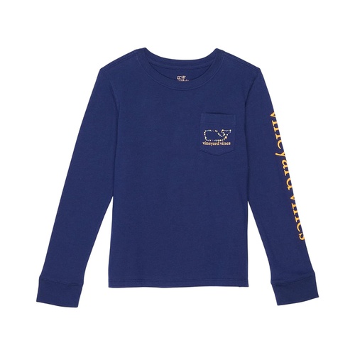  Vineyard Vines Kids Long Sleeve Halloween Glow Icon Whale (Toddleru002FLittle Kidsu002FBig Kids)