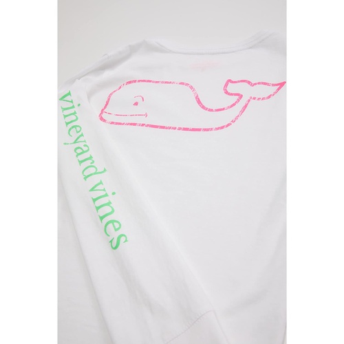  Vineyard Vines Kids Long Sleeve Glow in the Dark Whale Pocket T-Shirt (Toddleru002FLittle Kidsu002FBig Kids)