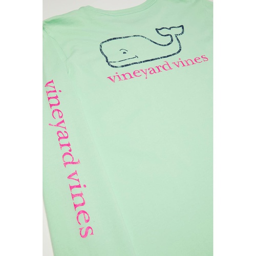  Vineyard Vines Kids Long Sleeve Vintage Whale Pocket Tee (Toddleru002FLittle Kidsu002FBig Kids)