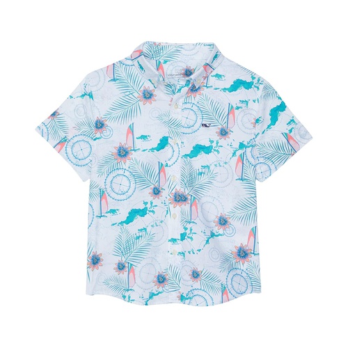  Vineyard Vines Kids BVI Island Map Short Sleeve (Toddleru002FLittle Kidsu002FBig Kids)