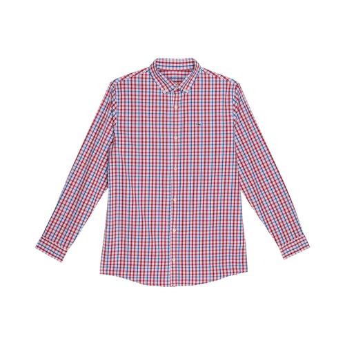  Vineyard Vines Kids Classic Fit Check Poplin Shirt (Toddleru002FLittle Kidsu002FBig Kids)