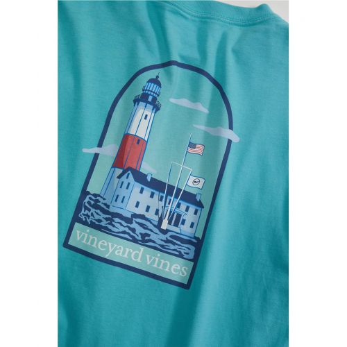  Vineyard Vines Kids Long Sleeve Lighthouse Pocket T-Shirt (Toddleru002FLittle Kidsu002FBig Kids)