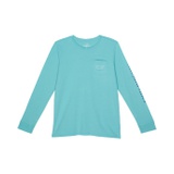 Vineyard Vines Kids Tri-Tone Whale Long Sleeve Pocket T-Shirt (Toddleru002FLittle Kidsu002FBig Kids)