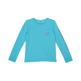 Vineyard Vines Kids Surfboards Whale Fill Long Sleeve Pocket T-Shirt (Toddleru002FLittle Kidsu002FBig Kids)