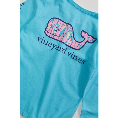  Vineyard Vines Kids Surfboards Whale Fill Long Sleeve Pocket T-Shirt (Toddleru002FLittle Kidsu002FBig Kids)