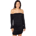 WAYF Kerry Ruched Off-the-Shoulder Mini Dress
