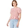 WAYF Aiden Smocked Bodice Top