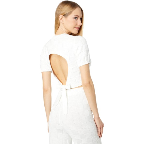  WAYF Cropped Open Back Tee