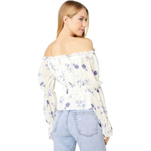  WAYF Portola Off Shoulder Long Sleeve Top