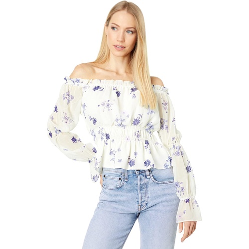  WAYF Portola Off Shoulder Long Sleeve Top