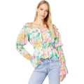 WAYF Portola Off Shoulder Long Sleeve Top