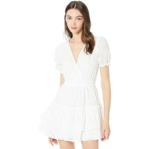  WAYF Reese Smocked Waist Tiered Mini Dress