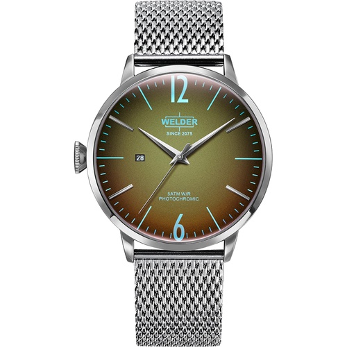  Welder Moody Stainless Steel Mesh 3 Hand Watch with Date 45mm
