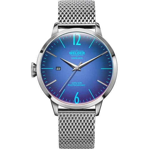  Welder Moody Stainless Steel Mesh 3 Hand Watch with Date 42mm