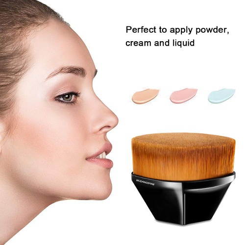  Makeup Brush Brand,WUDANGSHAN Foundation Makeup Brush Kabuki Hexagon Face Blush Liquid Powder Foundation Brush for Blending Liquid, Cream or Flawless Powder Cosmetics