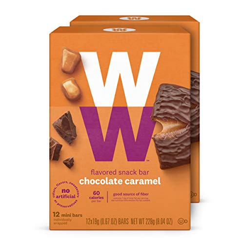  WW Chocolate Caramel Mini Bar - Kosher - 2 SmartPoints - 2 Boxes (24 Count Total) - Weight Watchers Reimagined