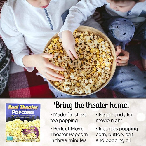  Wabash Valley Farms All Inclusive Popping Kits - Real Theater Popcorn - 5 Kit - 2 Pack