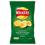 Walkers Salt & Vinegar Flavour Crisps Multipack 6 x 25g