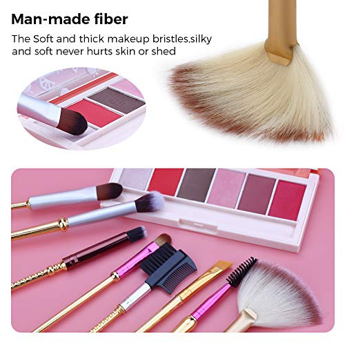  8pcs Makeup Brushes Set,WeChip Magical Brushes Sailor Cosmetic Brush Tool for Eyebrow Face Powder Foundation Blending Blush Concealer