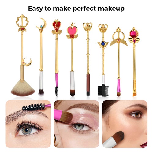  8pcs Makeup Brushes Set,WeChip Magical Brushes Sailor Cosmetic Brush Tool for Eyebrow Face Powder Foundation Blending Blush Concealer