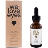 We Love Eyes- All Natural Tea Tree Eyelid Cleansing Oil - Eyelid Scrubs - Eyelid Hygiene - Wash away Bacteria, Demodex, Debris - 100% Preservative Free - Australian Tea Tree Oil -