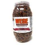 Wege Of Hanover Wege Circle Pretzel Os, Round Salted Pretzels, 28 Ounce Barrel