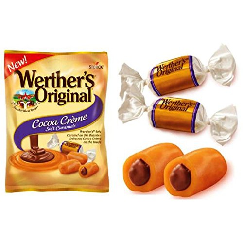  Werthers Original New Cocoa Creme Soft Caramels 2.22 Oz (Pack of 4)