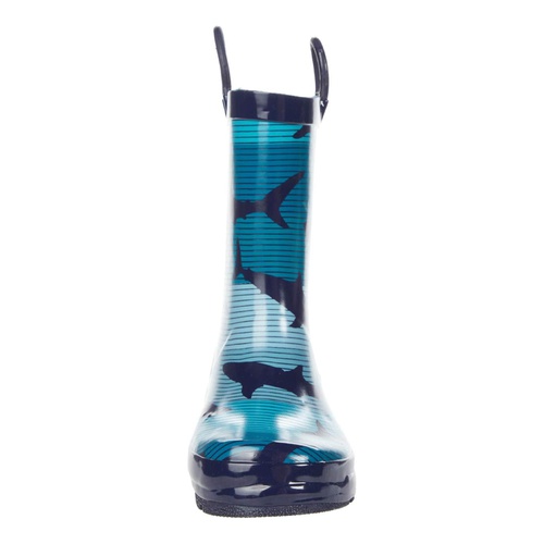  Western Chief Kids Shark Stripe Rain Boots (Toddleru002FLittle Kid)