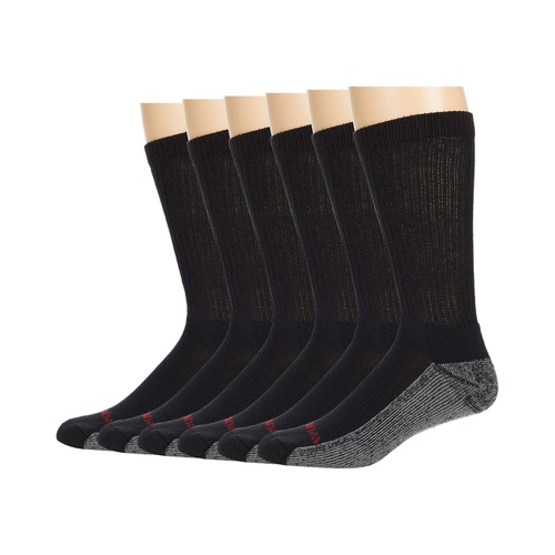  Wolverine Cotton Comfort Steel Toe Crew Socks 6-Pair Pack