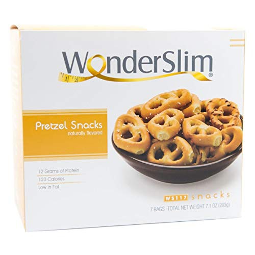  WonderSlim High Protein Pretzel Snacks - Low-Carb Diet Healthy 12g Protein Snack For Weight Loss - 3 Box Value Pack (Save 10%)