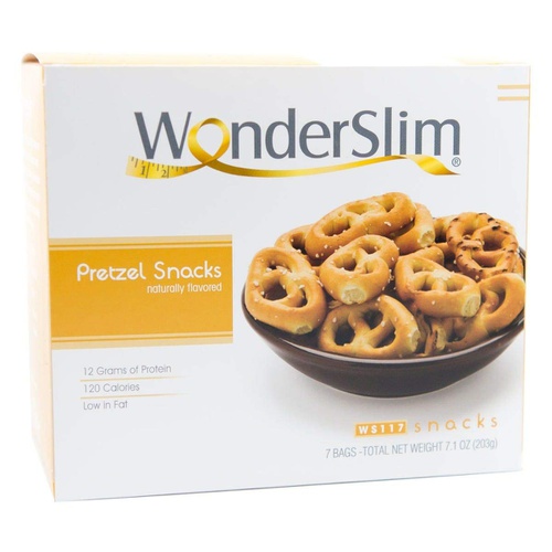  WonderSlim High Protein Pretzel Snacks - Low-Carb Diet Healthy 12g Protein Snack For Weight Loss - 3 Box Value Pack (Save 10%)