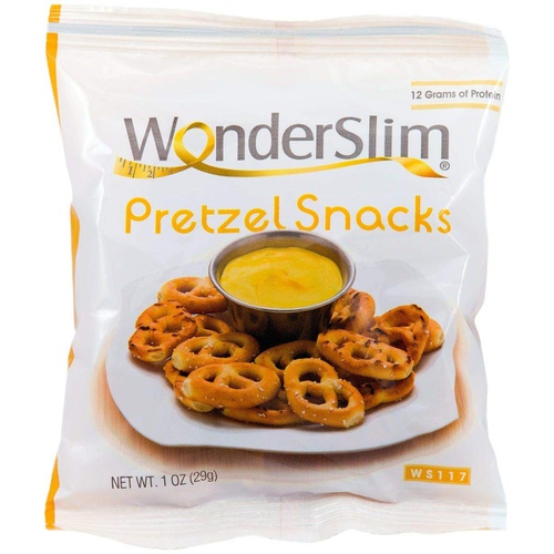  WonderSlim High Protein Pretzel Snacks - Low-Carb Diet Healthy 12g Protein Snack For Weight Loss - 3 Box Value Pack (Save 10%)