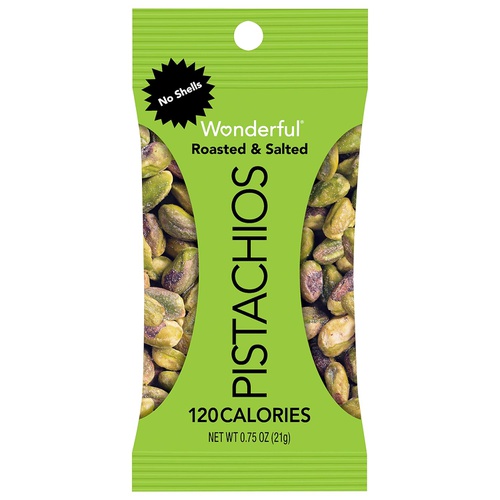  Wonderful Pistachios No Shells Roasted and Salted Nuts, 6.75 Ounce