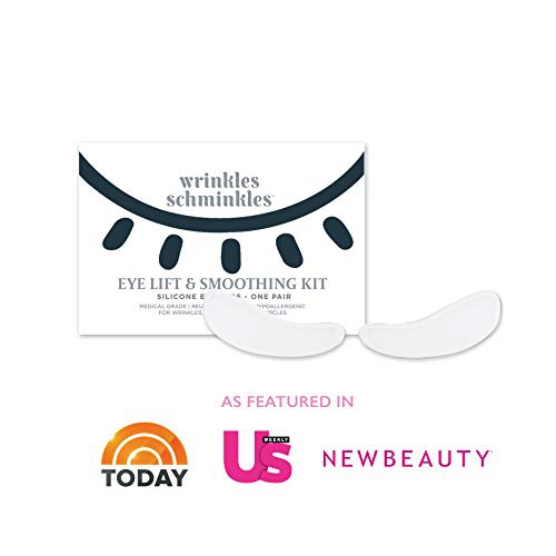  Wrinkles Schminkles Mens Eye Wrinkle Patches - Made in USA - Reduce Crows Feet, Dark Circles & Puffiness Overnight with 100% Medical Grade Silicone Anti Wrinkle Patches for Men (1