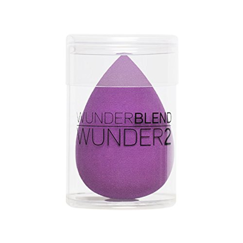  Wunder2 Makeup Beauty Sponge Blender Applicator Tool For Blending Liquid Foundation Concealer, Purple, 1 Count