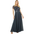 XSCAPE Long Chiffon Skirt with Bead Top