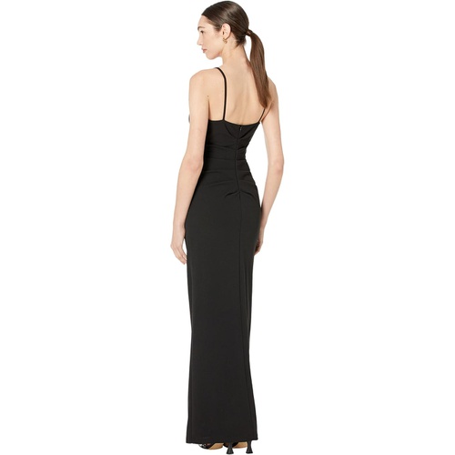  XSCAPE Long Spaghetti Strap Scuba Crepe