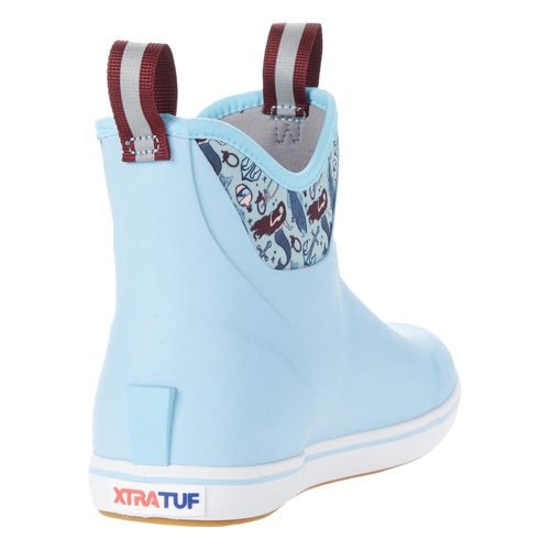  XTRATUF Salmon Sisters Blue Mermaid Life Ankle Deck Boot