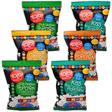 YOLO! Snacks - Individual Bag Snack Size Popped Popcorn - Gourmet Variety Pack Cheddar, Sea Salt, Maple and Original Flavors - 18 - 21 Grams - 6 Count Case