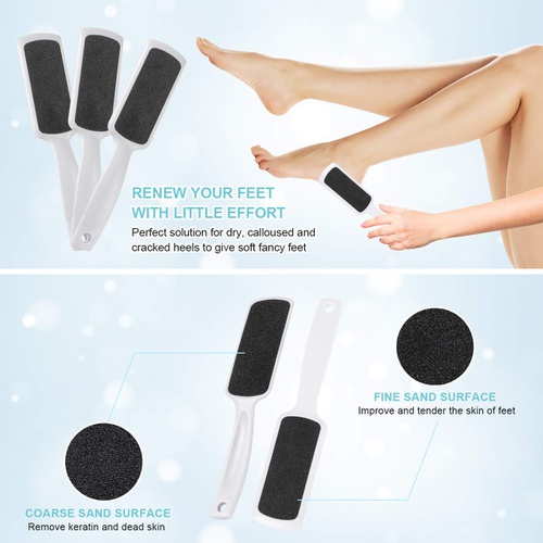  Yeipis Pedicure Foot Rasp File Callus Remover, Double-Sided Colossal Foot Rasp Foot File And Callus Remover For Dead Skin (Pack of 3)