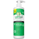 Yes To Cucumbers Soothing Gentle Milk Face Cleanser for Sensitive Skin, Tea Tree, 6 Fl Oz