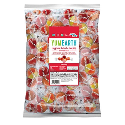  YumEarth Organic Fruit Drops Hard Candy, Assorted Flavors, 5 Pound - Allergy Friendly, Non GMO, Gluten Free, Vegan (Packaging May Vary)