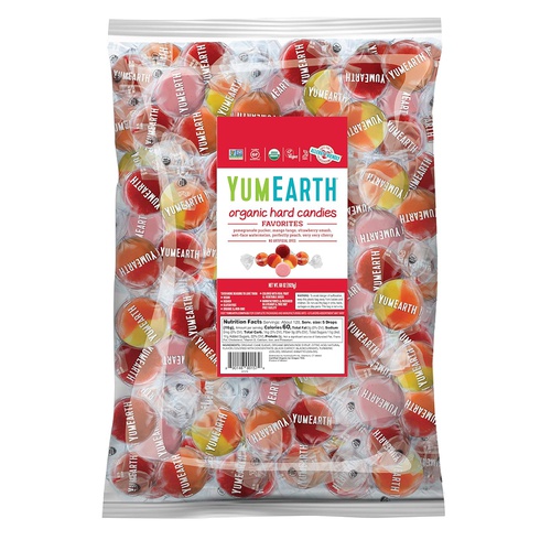  YumEarth Organic Fruit Drops Hard Candy, Assorted Flavors, 5 Pound - Allergy Friendly, Non GMO, Gluten Free, Vegan (Packaging May Vary)