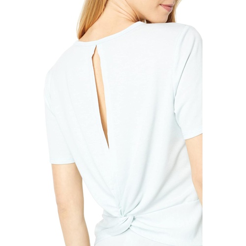  Yummie French Terry Peekaboo Twisted Back Top