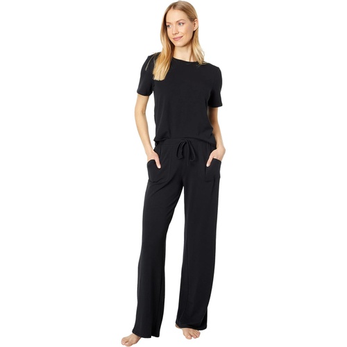  Yummie French Terry Straight Leg Lounge Pants with Pockets
