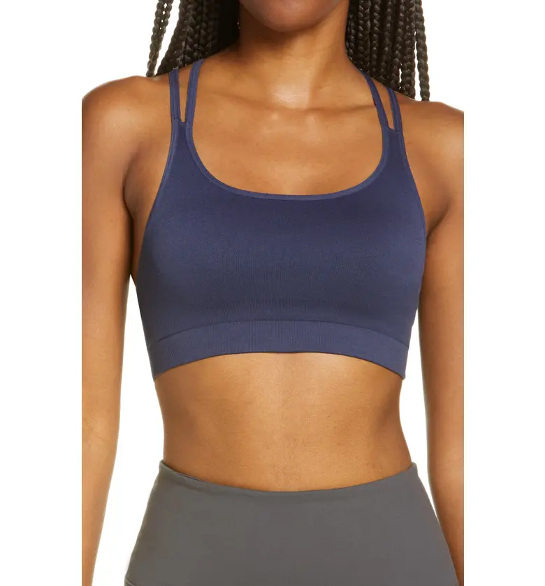 Zella Seamless Strappy Sports Bra_NAVY NIGHTFALL