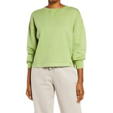 Zella Coastal French Terry Pullover_GREEN STEM