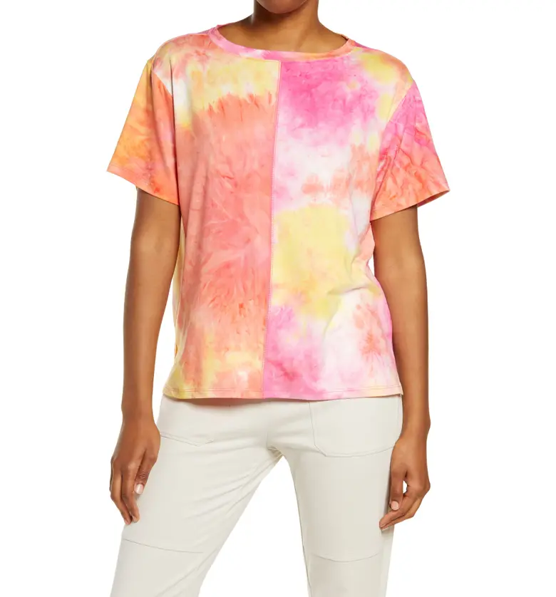 Zella Chromatic Tie Dye T-Shirt_PINK ROUGE